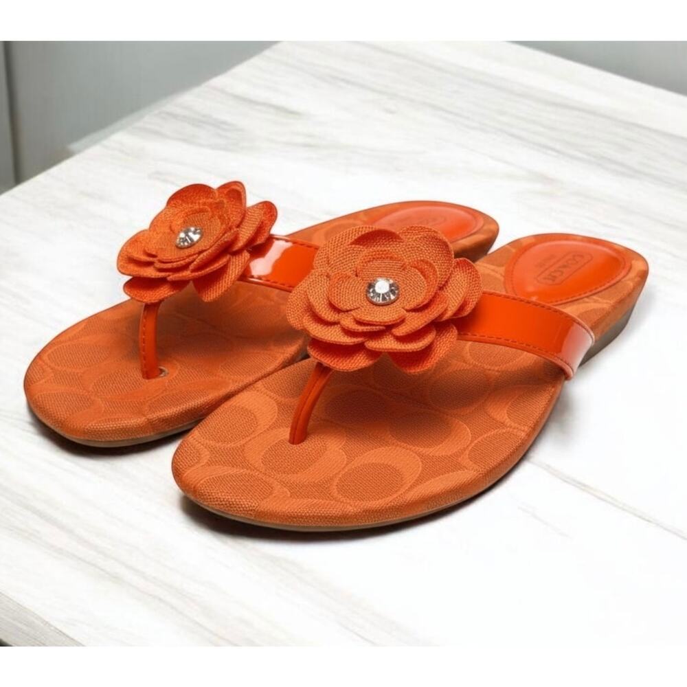 Y2K Coach A8790 Samira Thong Sandal Size 7B